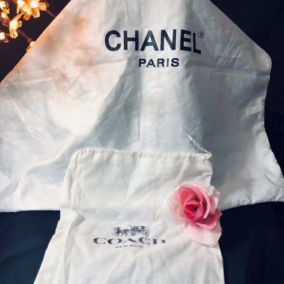 CHANEL and Coach White Dust Bags - Picture 2 of 13